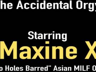Азиатки милф maxine-x & selah дъжд дупе прецака от 6 черни