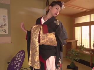 MILF Takes Down Her Kimono for a Big Dick: Free HD sex film 9f