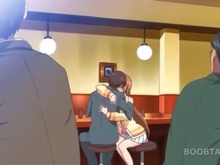 Raudonplaukiai anime mokykla lėlė seducing jos miela mokytojas